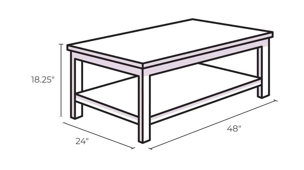 Baldwin 3-pc. Table Set Dimensions