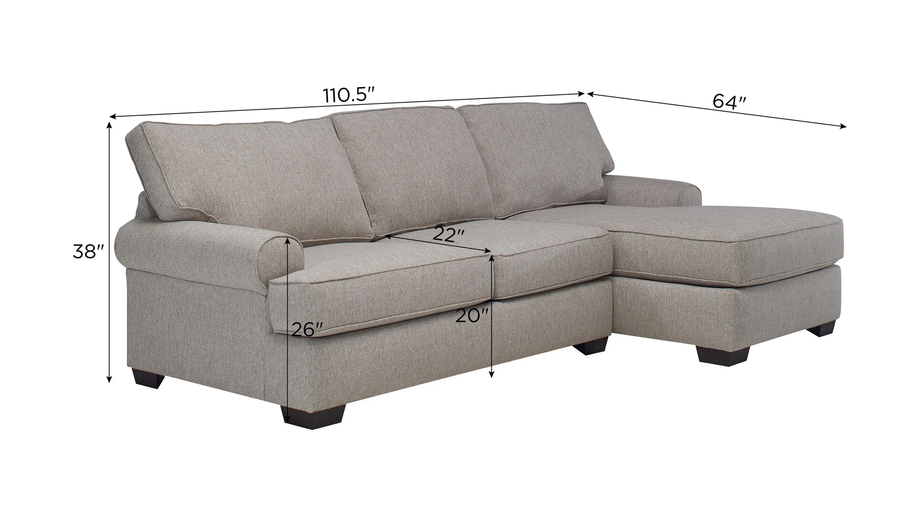 Suzanne 2-pc. Sectional | Raymour & Flanigan