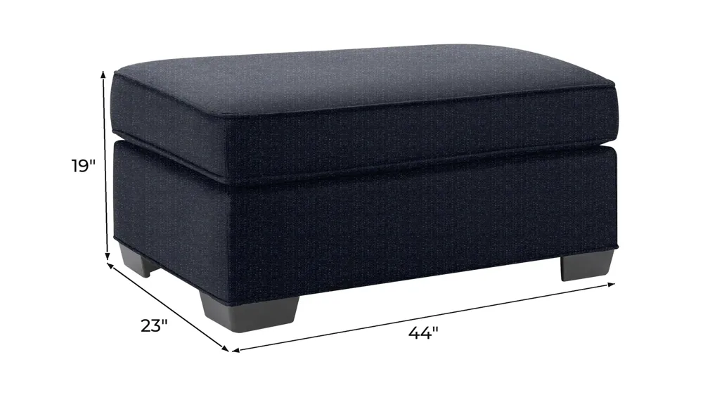 Wellsley Chair and a Half Ottoman Dimensions