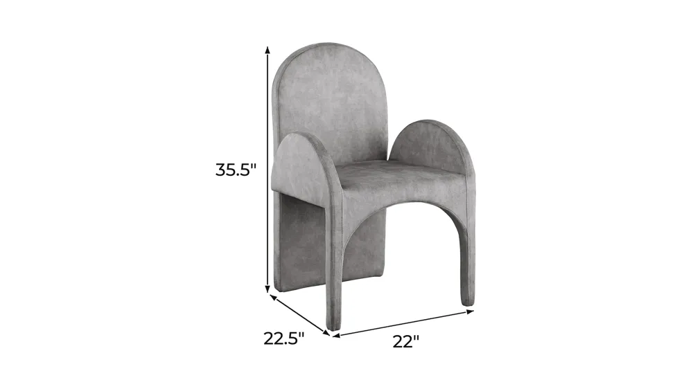Summer Dining Arm Chair - Set of 2 Dimensions