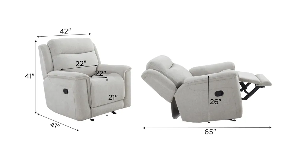 Bristol Recliner Dimensions
