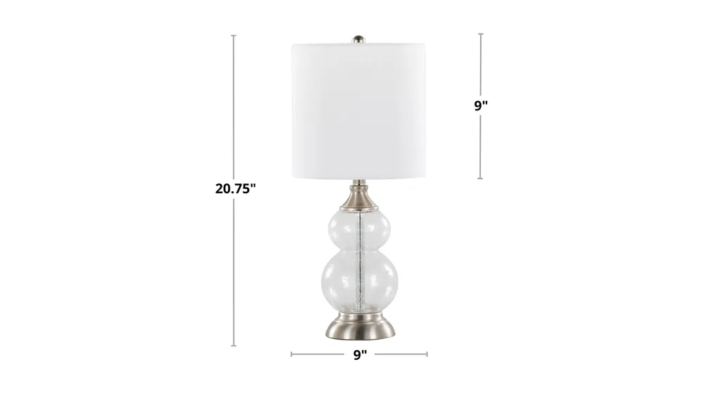 Belle Accent Lamp - Set of 2 Dimensions