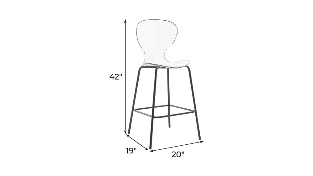 Clarion Stool - Set of 2 Dimensions