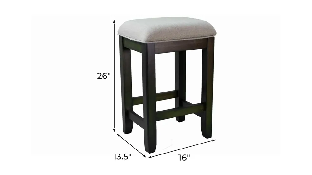 Lindsey Counter Stools (Set of 2) Dimensions