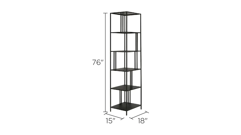 Kage 18" Bookcase Dimensions