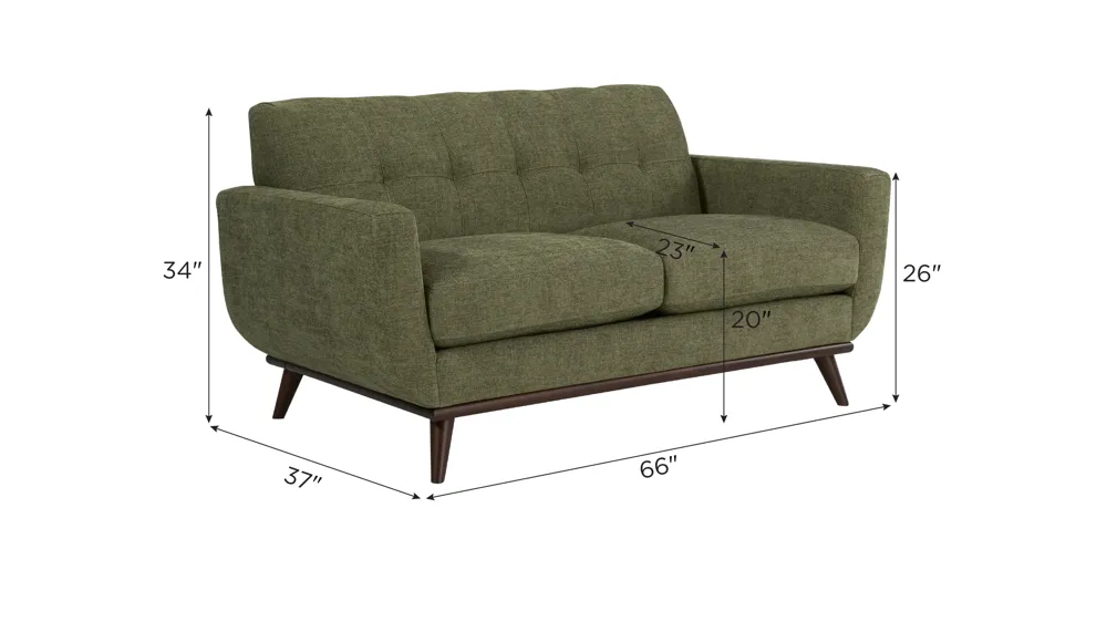 Milo Loveseat Dimensions