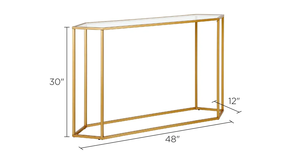 Scott Hexagonal Sofa Table Dimensions