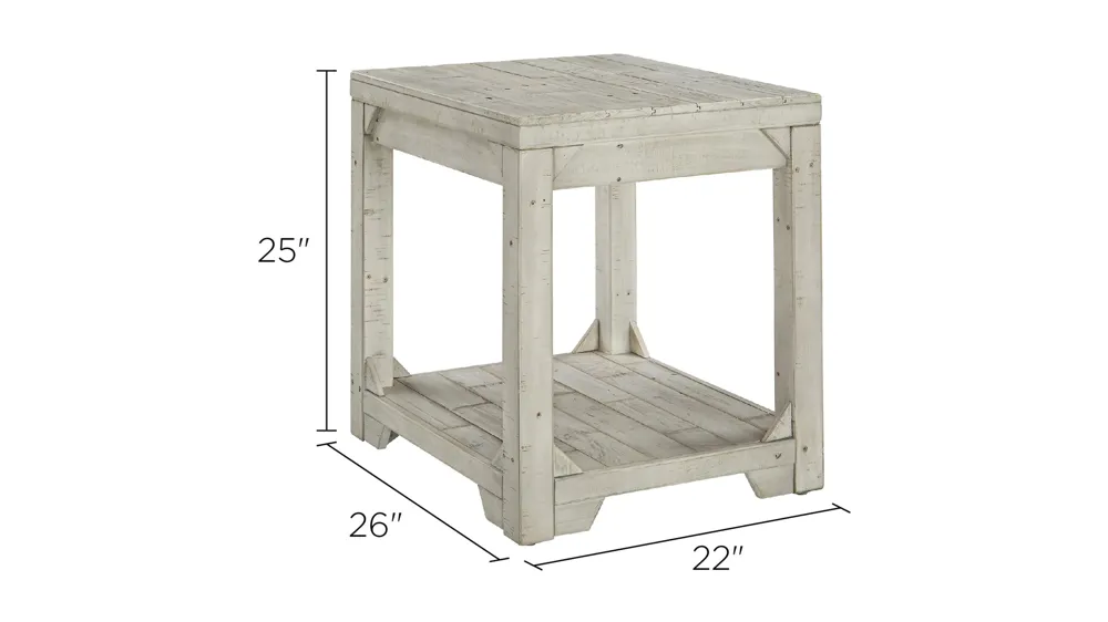Bookman End Table Dimensions
