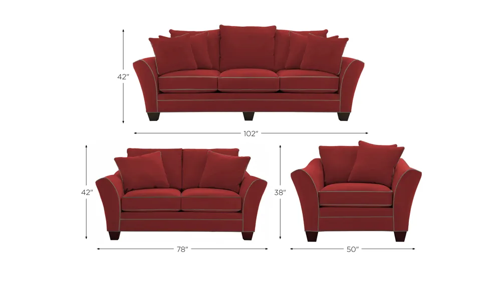 Briarwood Living Room Set Dimensions