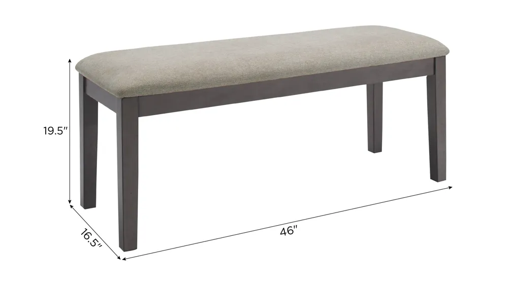 Melvin Dining Bench Dimensions