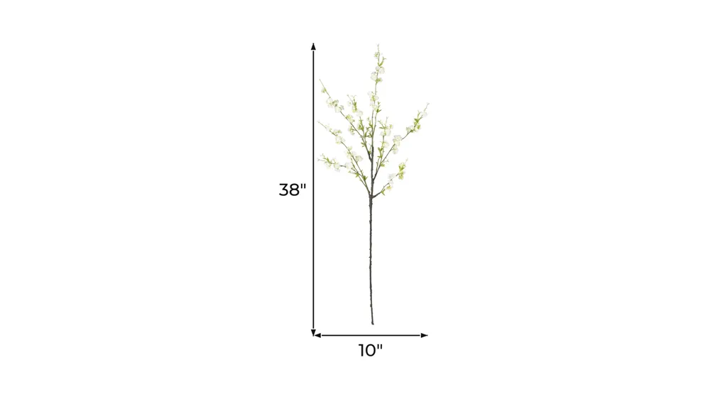 38in. Cherry Blossom Artificial Flower (Set of 6) Dimensions
