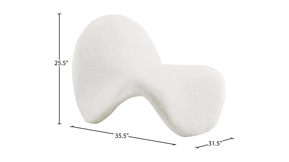 Theodore Fur Accent Chair Dimensions