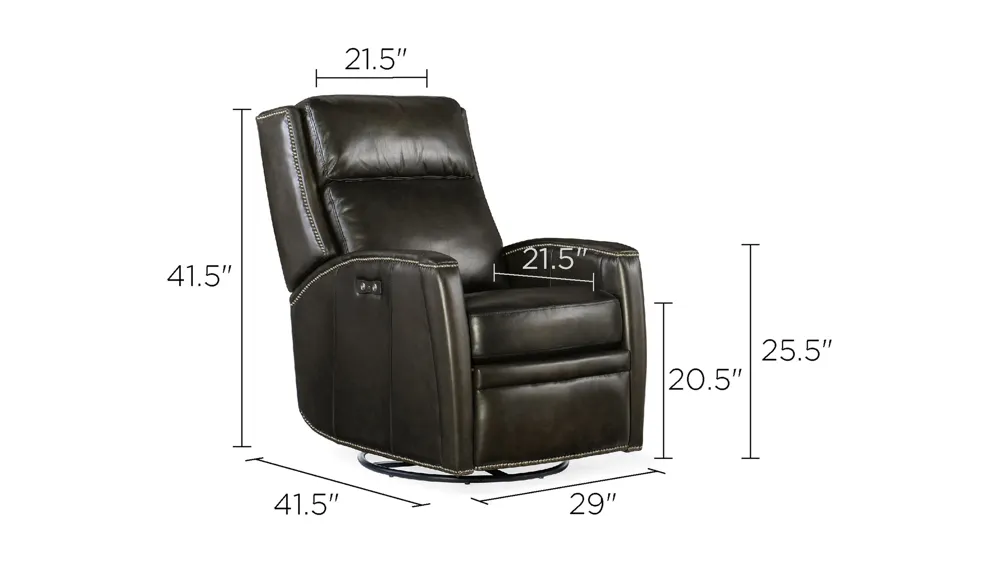 Declan Power Swivel Glider Recliner Dimensions
