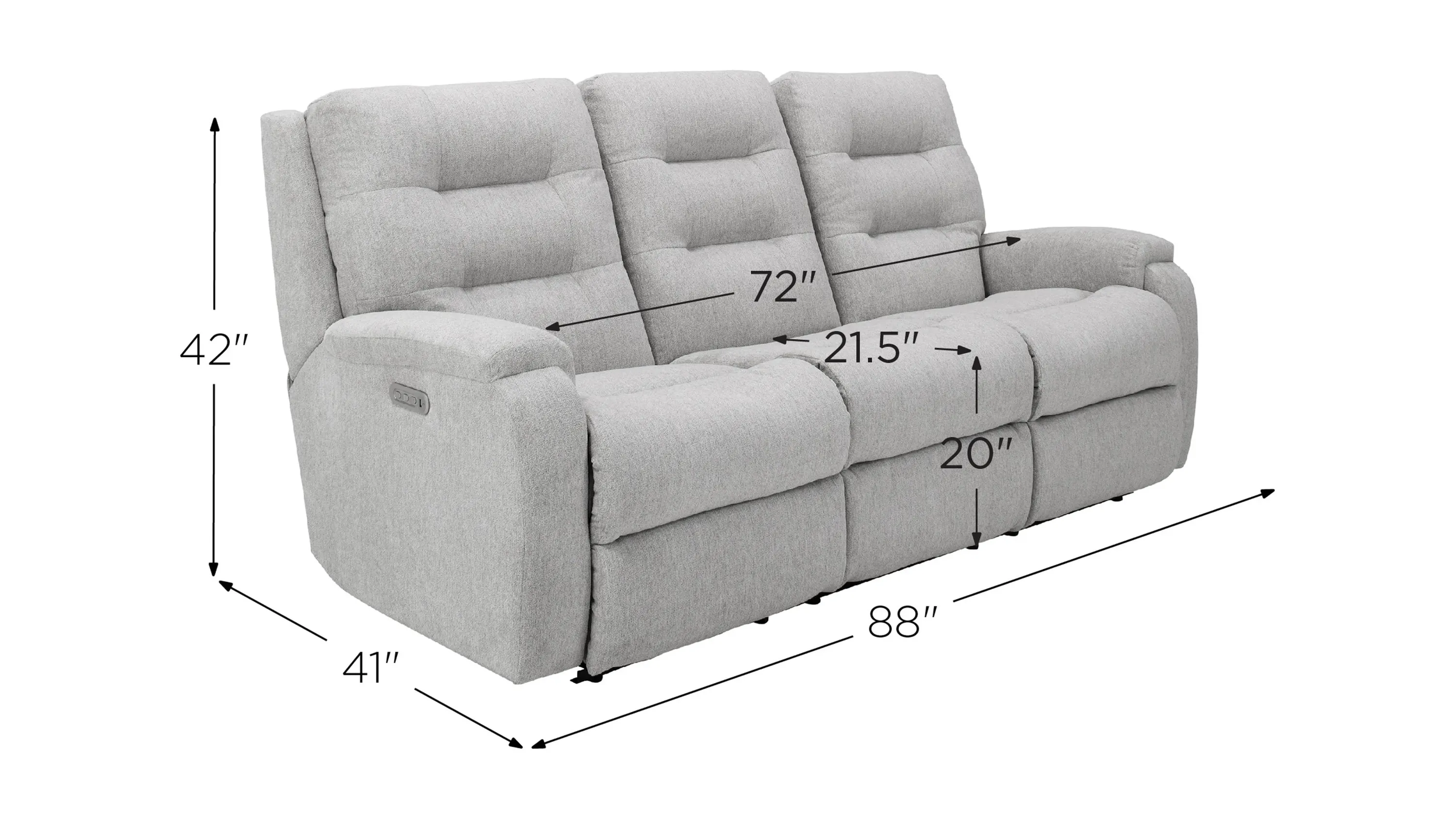 Halenbeck Triple Power Sofa | Raymour & Flanigan