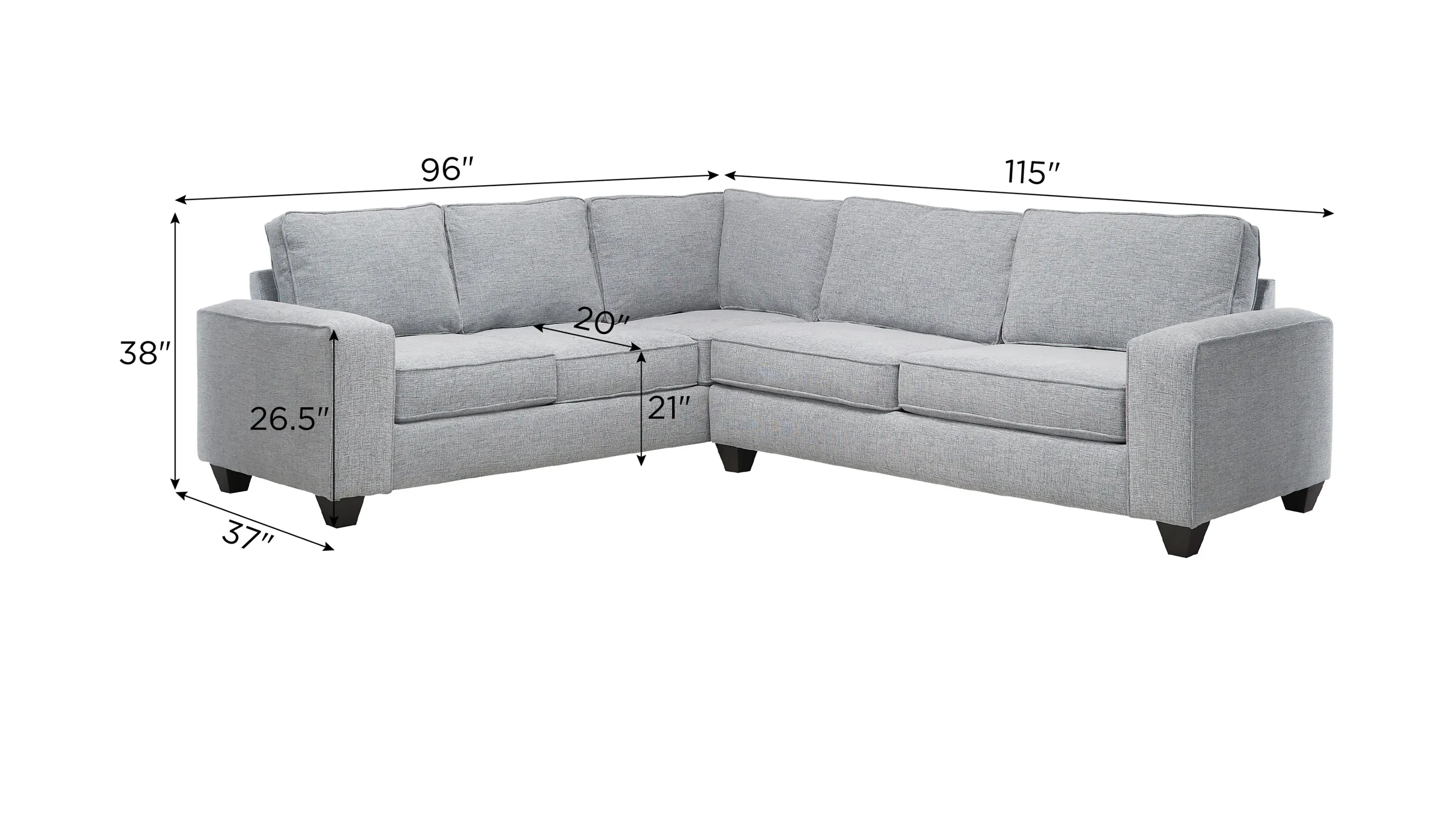 Alston 2-pc. Sectional | Raymour & Flanigan