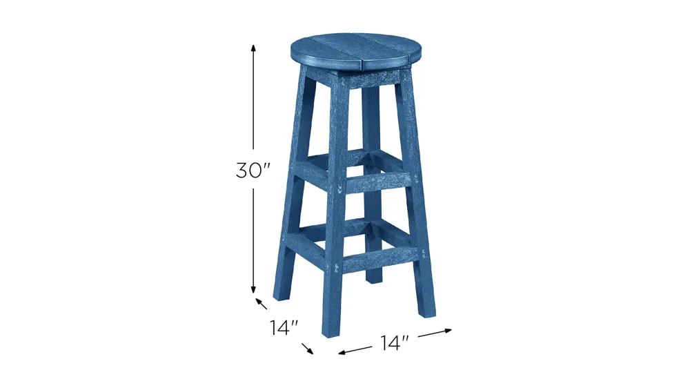 Capterra Casual Recycled Outdoor Barstool Dimensions