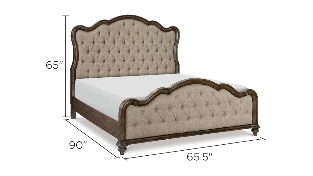 Moorewood Park Upholstered Bed Dimensions