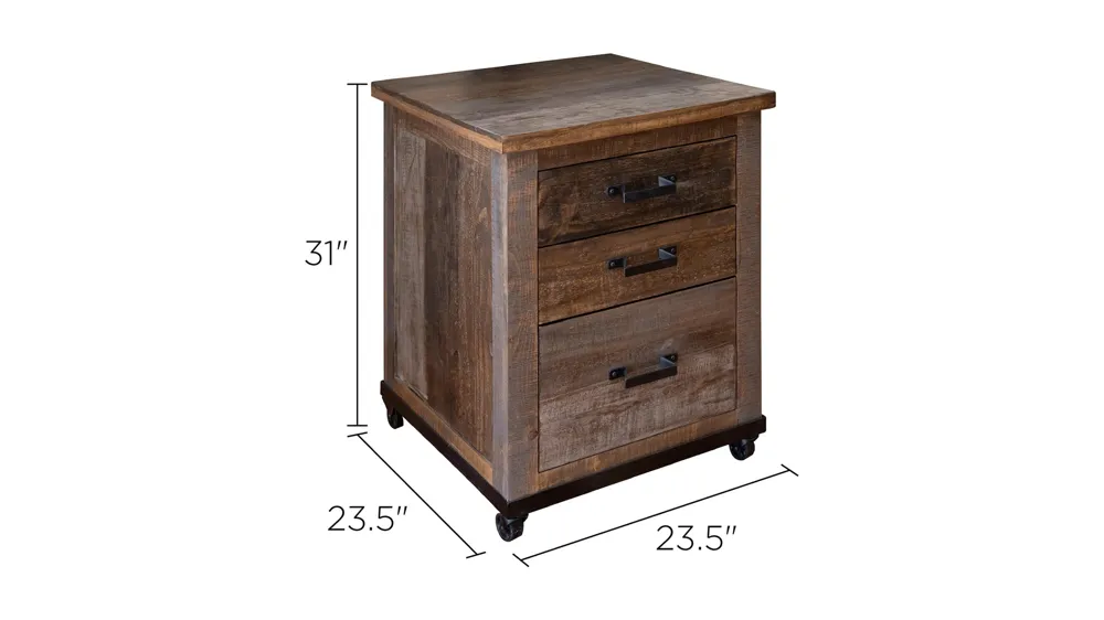 Loft Brown File Cabinet Dimensions