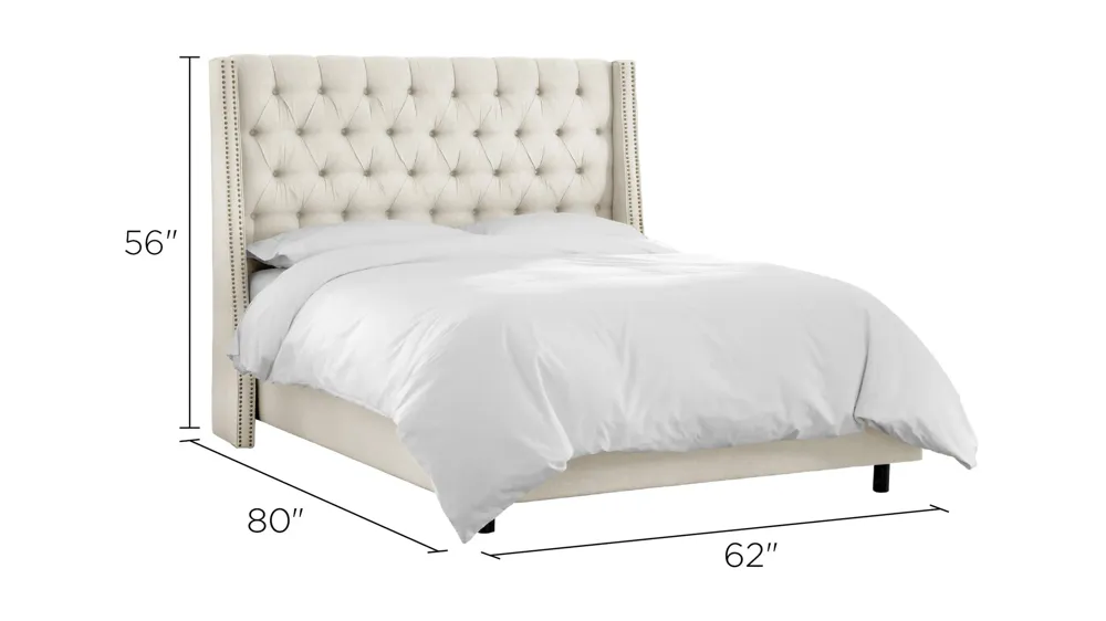 Sheridan Wingback Bed Dimensions