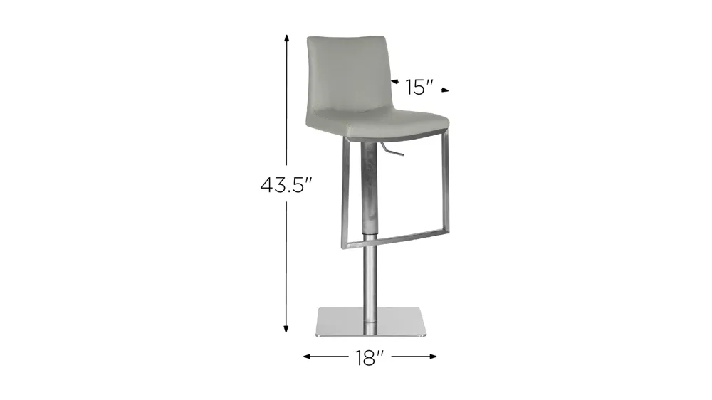 Wade Swivel Bar Stool Dimensions