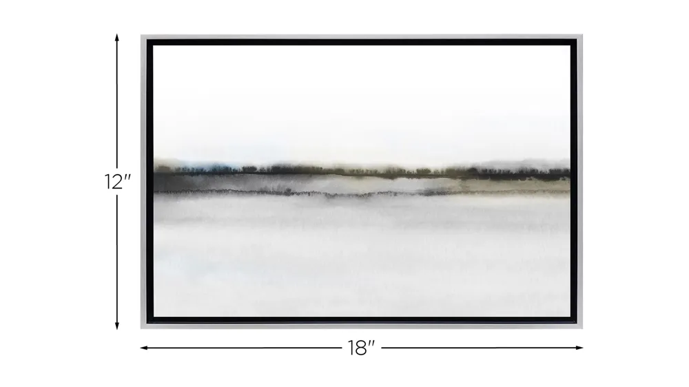 Stratton Neutral Abstract Landscape Canvas Wall Art Dimensions