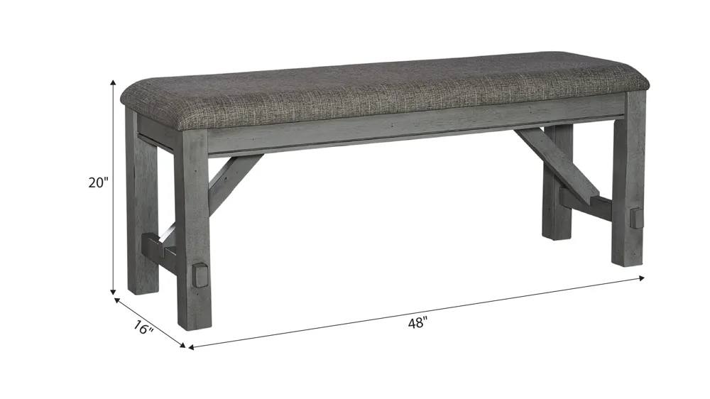 Newport Dining Bench Dimensions