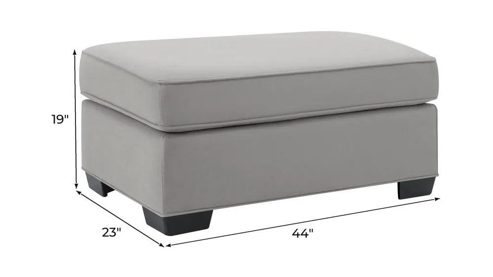 Wellsley Chair and a Half Ottoman Dimensions