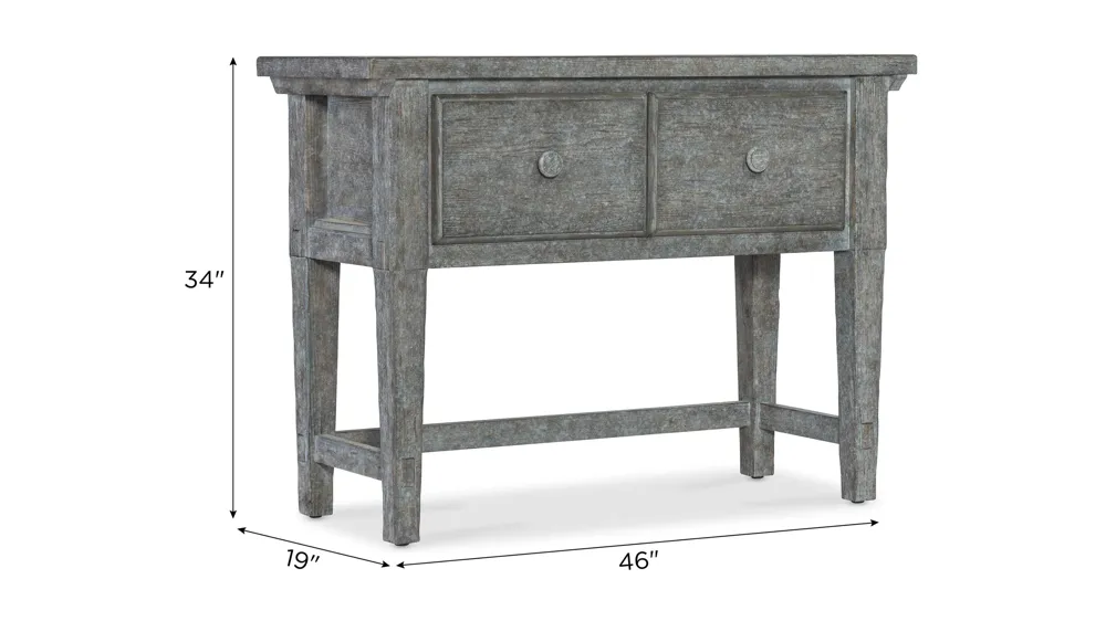 Commerce & Market Stonewashed Console Dimensions