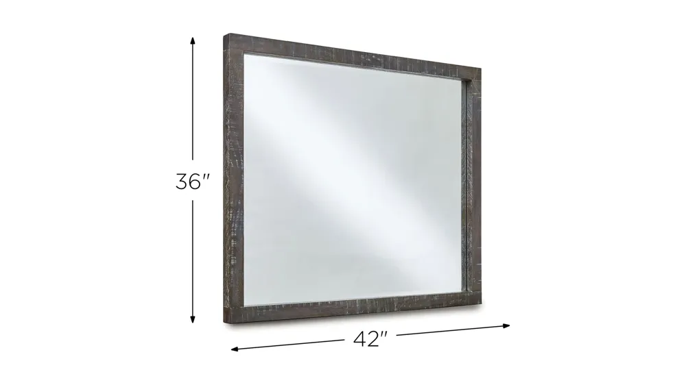 Townsend Solid Wood Beveled Glass Mirror Dimensions