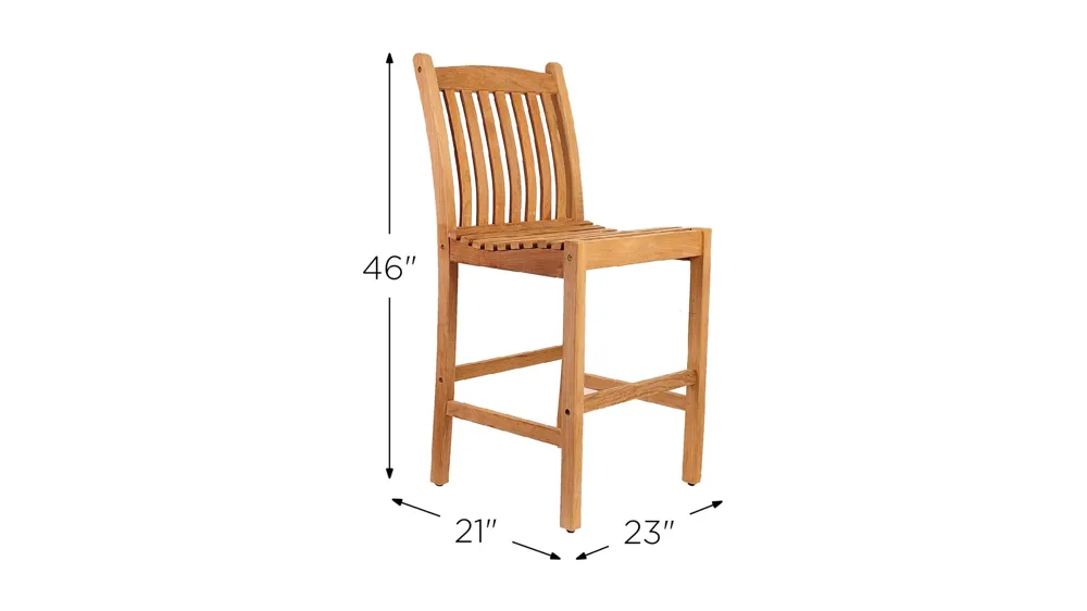 Byrd Outdoor Barstool Dimensions