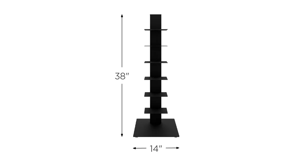 Sapiens 38" Bookcase Tower Dimensions