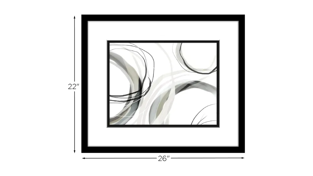Circle The Wagons II Wall Art Dimensions