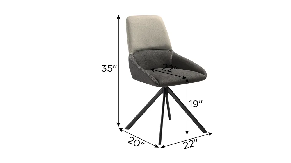 Maverick Dining Chair - Set of 2 Dimensions