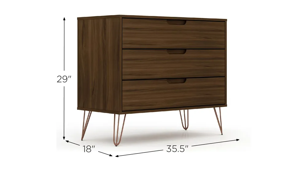 Rockefeller 3 Drawer Dresser Dimensions