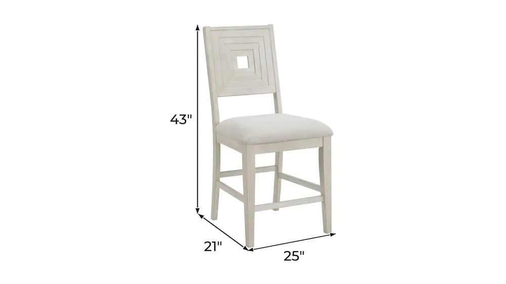 Rhiannon Counter-Height Chair - Set of 2 Dimensions