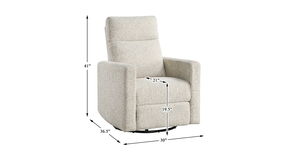 Spivey Swivel Gliding Reclining&nbsp; Chair Dimensions