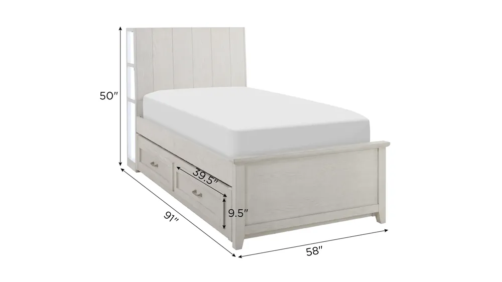 Lennox Bed with Trundle Dimensions