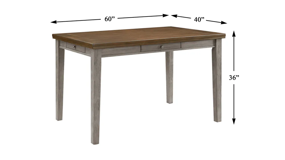 Daye Counter-Height Table Dimensions