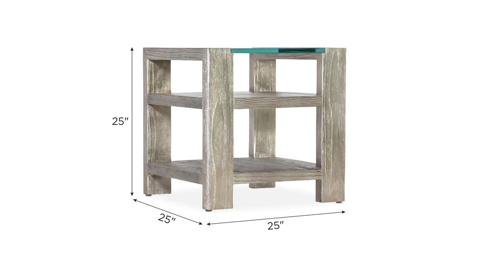 Melange Saber End Table Dimensions