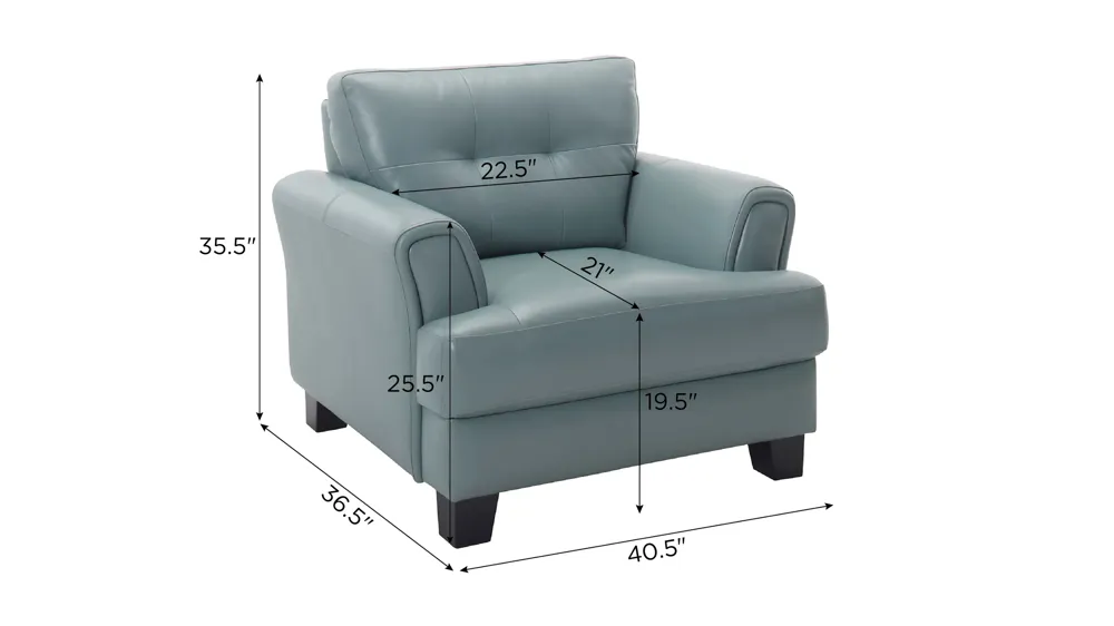 Diego Leather Chair Dimensions