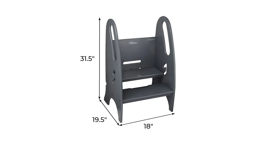 Little Partners 3-in-1 Growing Step Stool Dimensions