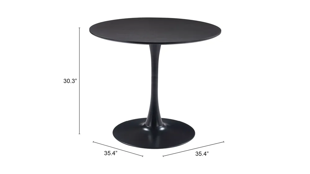 Opus Dining Table Dimensions
