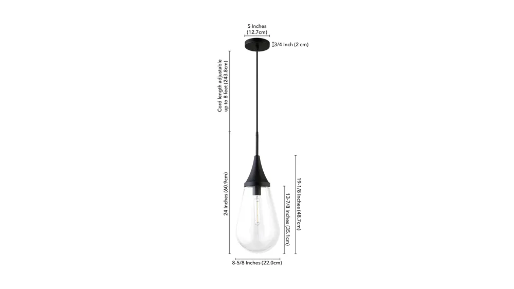 Deepa Pendant Dimensions