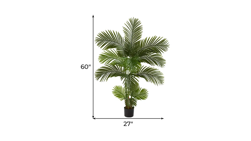 5ft. Areca Palm Artificial Tree Dimensions