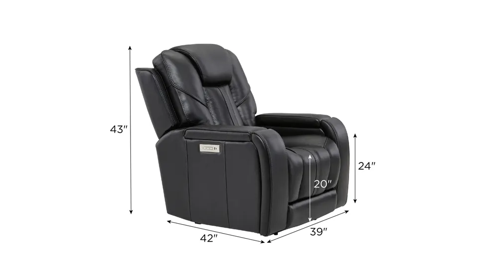 Starlight Zero Gravity Triple Power Recliner w/ Immersive Entertainment, Heat & Massage Dimensions