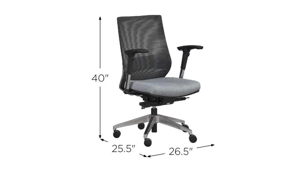 Gehry Mid Back Chair Dimensions