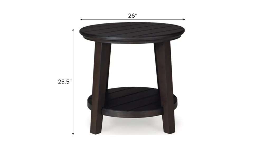 Celamar Round End Table Dimensions