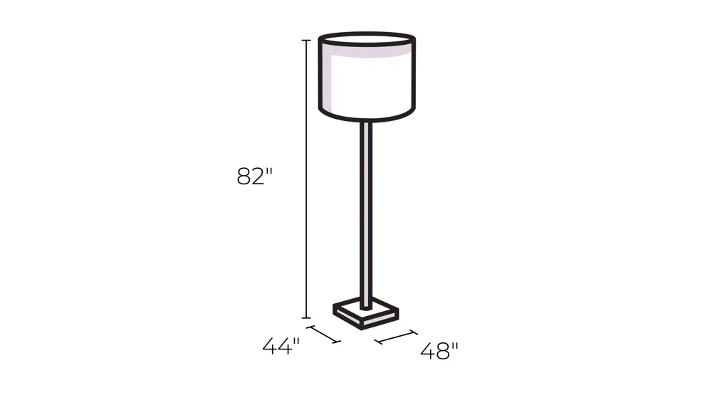 Cabana Arc Lamp Dimensions
