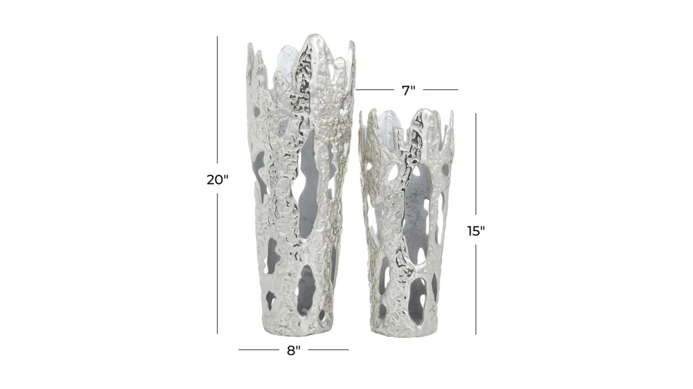 Ivy Collection Patsyette Vase Set of 2 Dimensions