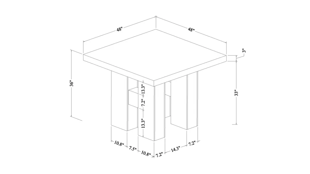 Alaina Bar Table Dimensions